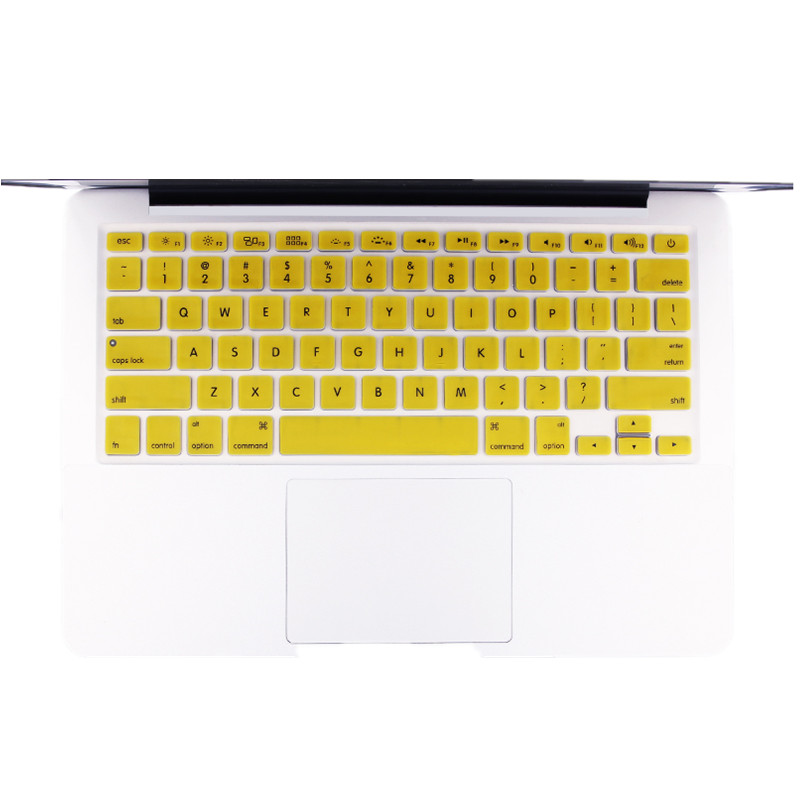 HIGE/苹果Macbook/Air/Pro笔记本电脑键盘保护膜air13/老款pro13/15英寸 黄色