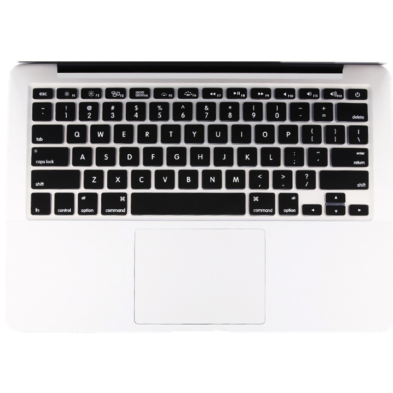 HIGE/苹果Macbook/Air/Pro笔记本电脑键盘保护膜Mac12英寸/新款Pro13无TouchBar 黑色