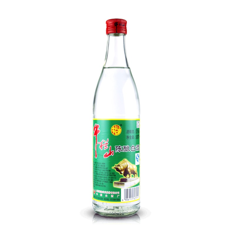 北京牛栏山二锅头陈酿浓香型52度500ml*12瓶高度白酒整箱白牛二