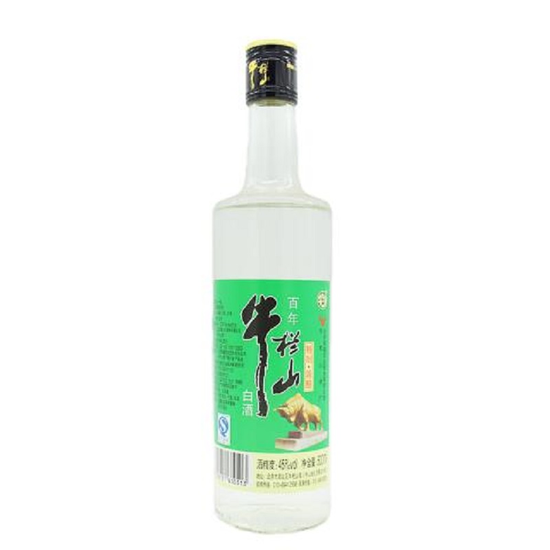 北京百年牛栏山二锅头45度浓香型精制陈酿白酒500ml*12瓶整箱白酒