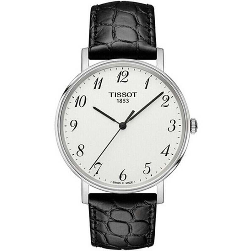 天梭(TISSOT)瑞士男表 新款魅时系列石英情侣表 时尚商务超薄男士手表