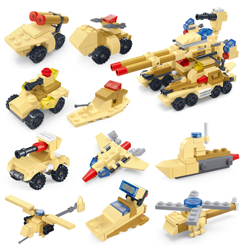 星钻积木star diamond创意警察战舰军事恐龙动物塑料小颗粒拼装儿童