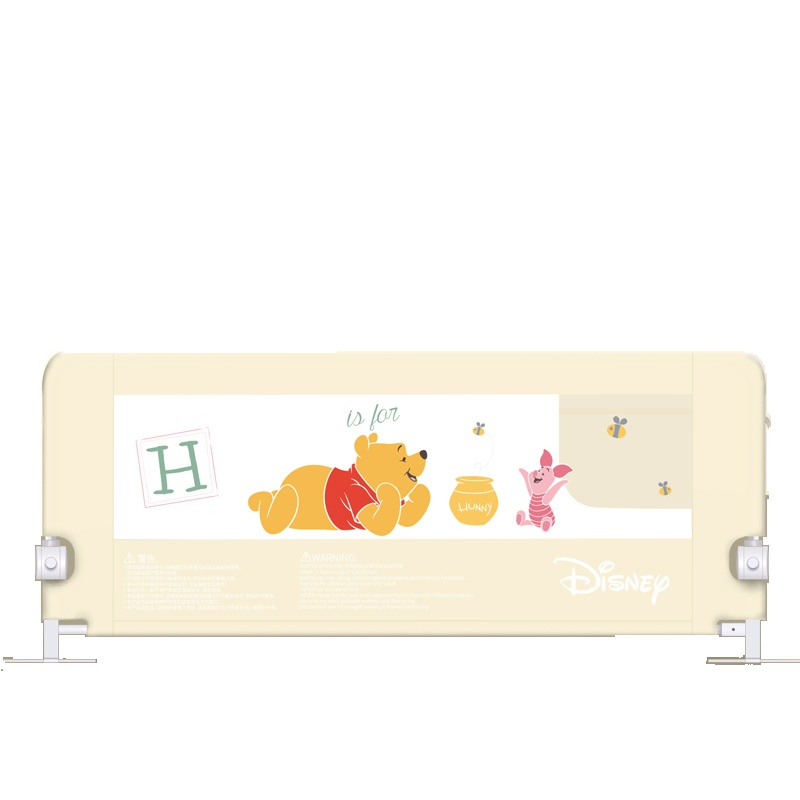 迪士尼(DISNEY)婴儿床护栏儿童床围栏儿童床护栏宝宝防摔防掉床挡板升降款大床边挡板钢管通用米奇蓝2.0米