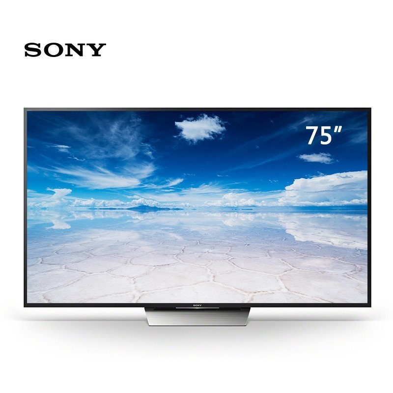 索尼SONY KD-75X8500D 75英寸 安卓5.0系统 智能电视 液晶平板网络电视LED 4K超高清电视 黑色