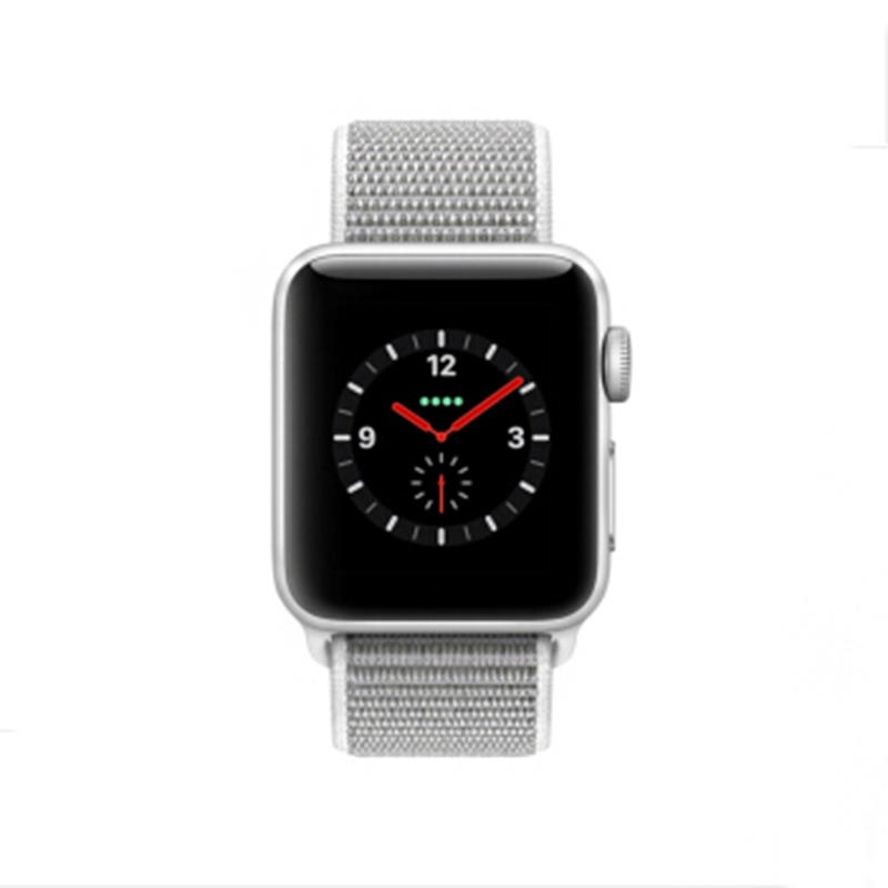 苹果Apple Watch Series3智能手表 GPS蜂窝网络款 38mm银色铝金属表壳 海贝色回环式运动表带QH2