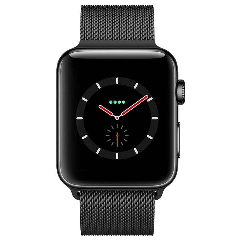 苹果(Apple)Watch Series 3智能苹果手表 防水GPS蜂窝网络wifi款手表 38mm 铝金属待机18H