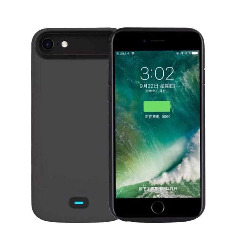 苹果（Apple）iphone6/7/8 充电宝手机壳iphone背夹电池 4.7英寸移动电源苹果专用 绅士灰