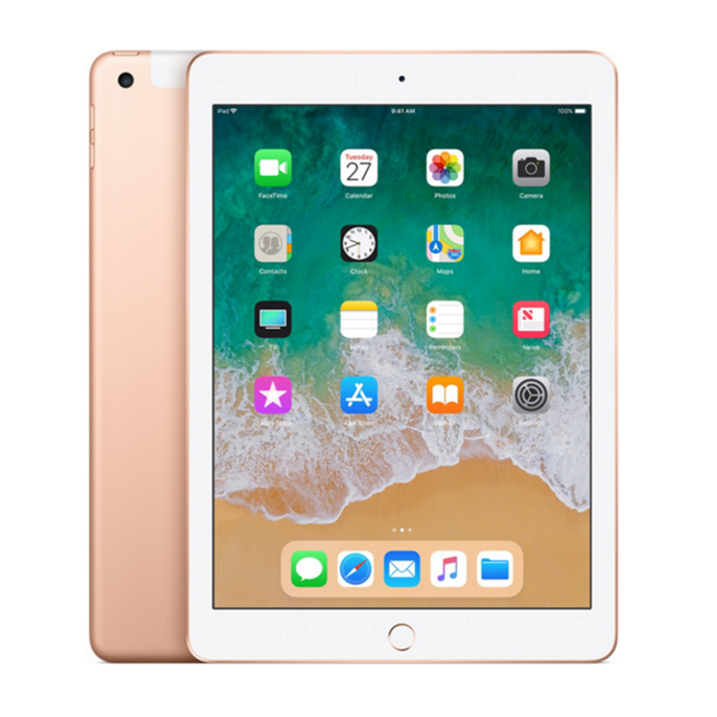 Apple ipad 苹果平板电脑 2018年新款9.7INC英寸超薄 原装正品全新未激活 金色 wifi版 128GB