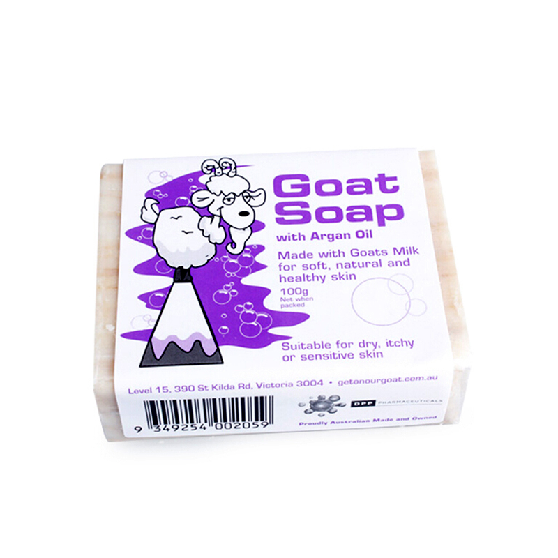 羊奶皂Goat Soap摩洛哥坚果油味手工香皂保湿补水天然润肤100gPH平衡温和配方各种肤质澳洲