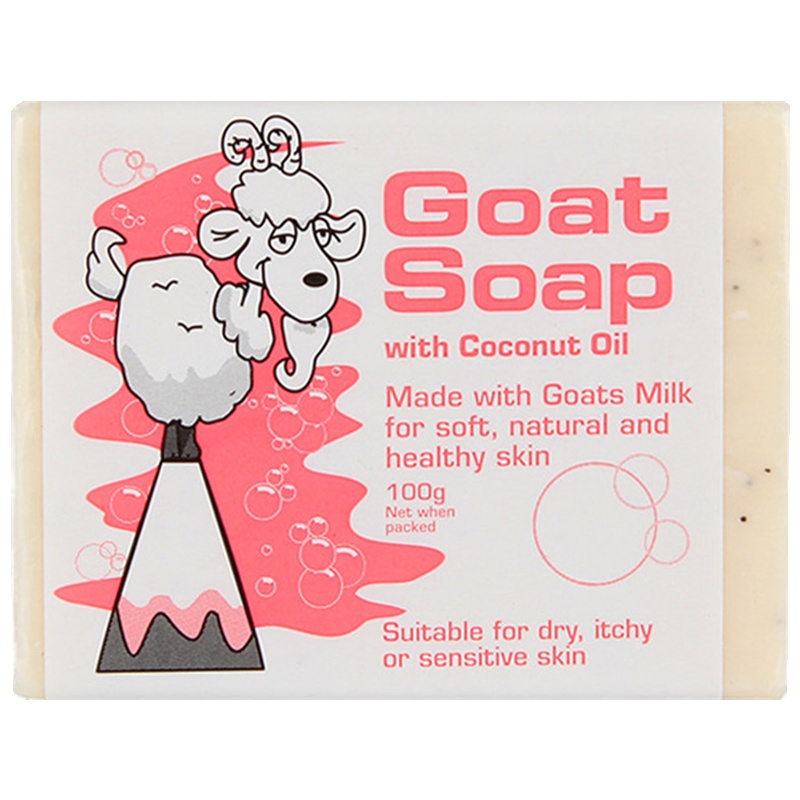 羊奶皂Goat Soap椰子油味手工山羊香皂保湿补水天然润肤100gPH平衡温和配方各种肤澳洲进口