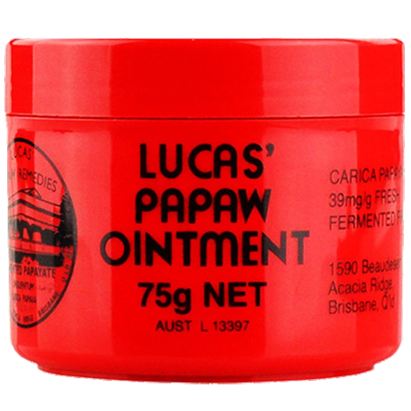 Lucas Papaw卢卡斯木瓜万用润体膏润唇霜75g男女通用润体霜各种肤质澳洲