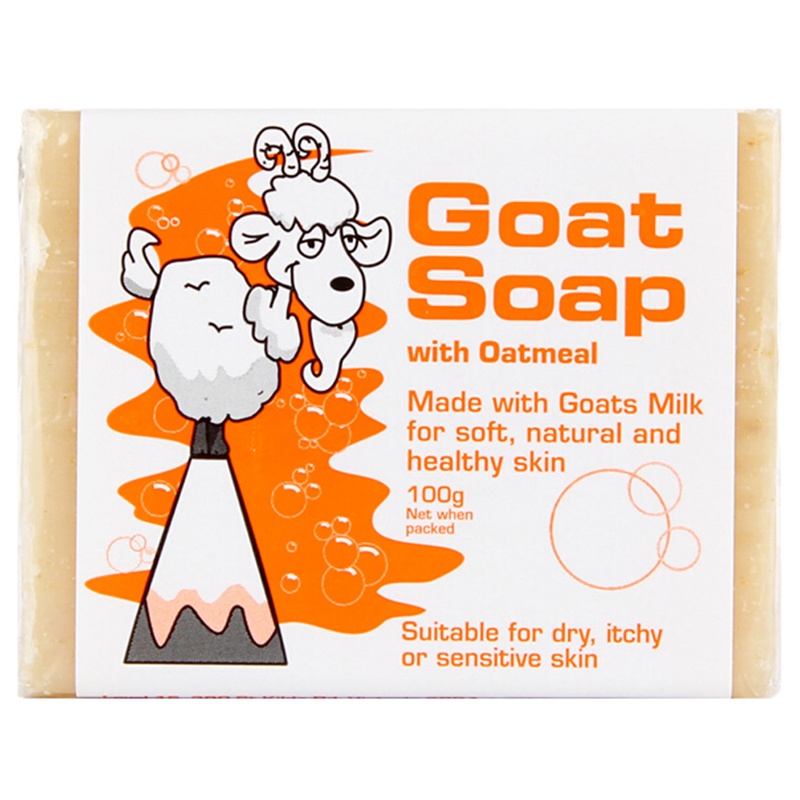 Goat Soap羊奶皂燕麦味滋润营养手工香皂保湿补水天然润肤100gPH平衡温和配方各种肤质澳洲