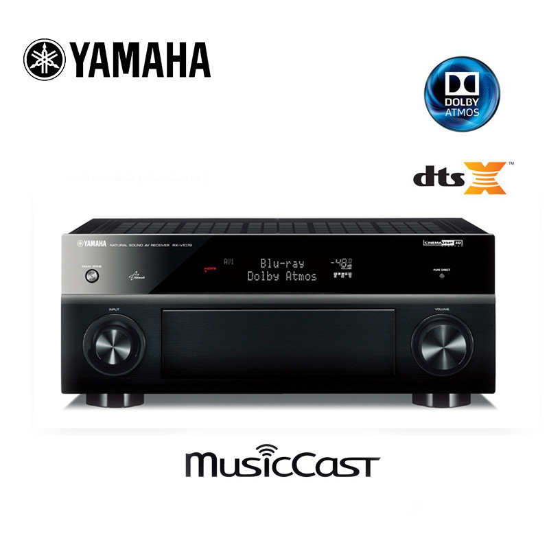 Yamaha/雅马哈 RX-V1081杜比全景声7.2家庭影院AV功放机 黑色