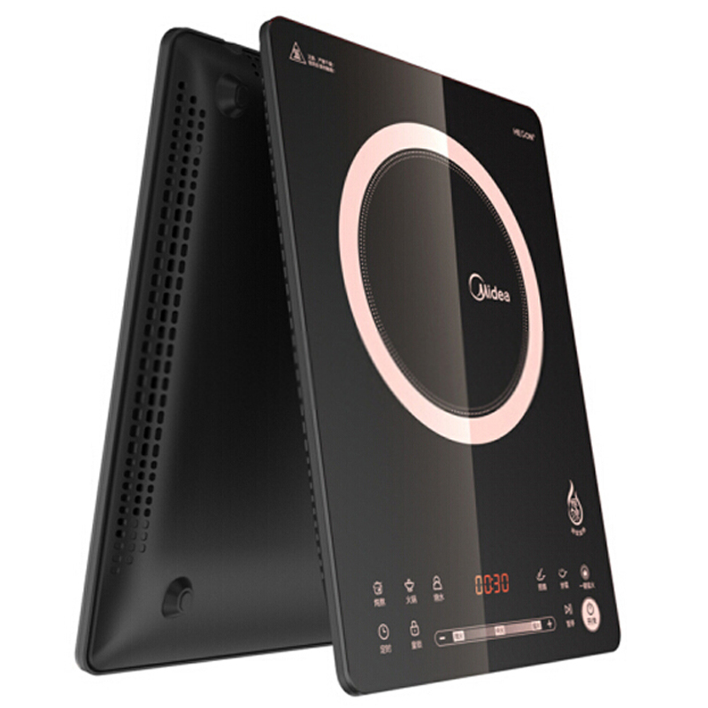 美的（Midea）C21-RH2162电磁炉 家用智能触摸超薄恒匀火多功能火锅炉灶爆炒 配炒锅