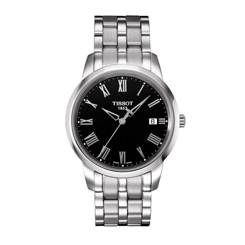 天梭(TISSOT)手表 石英表 情侣 时尚 商务 金属 钢带防水女表 男士手表 T033.410.16.013.01