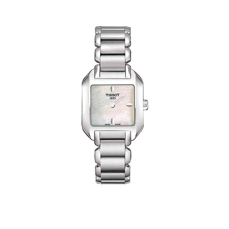天梭 瑞士品牌 TISSOT 手表海浪系列 时尚 简约石英 金属 钢带女士手表T02.1.285.54 石英表 女