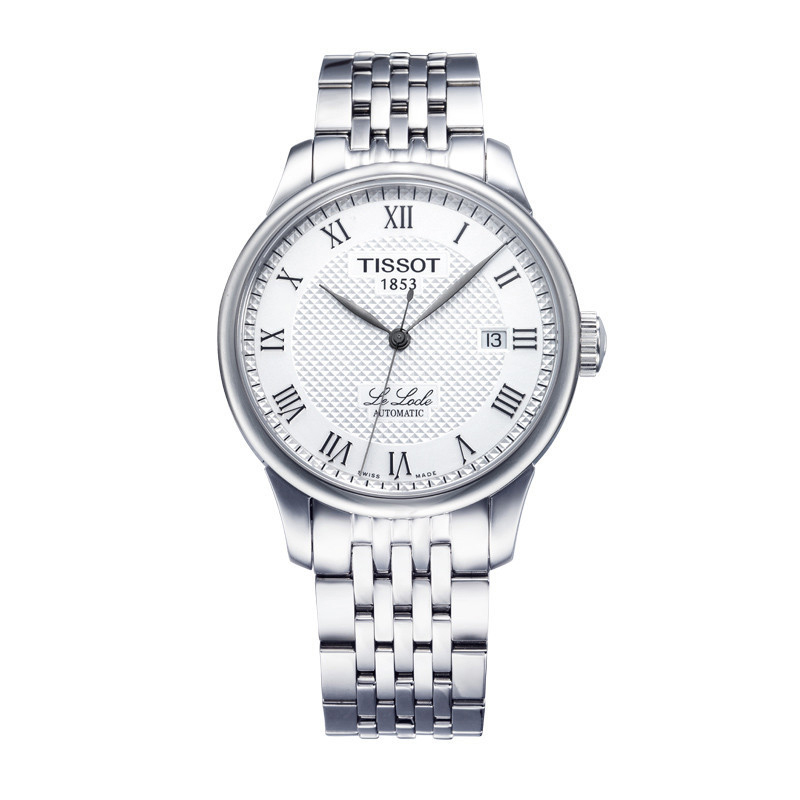 天梭(TISSOT)手表力洛克经典系列时尚钢带女士T41.1.183.33白盘女款