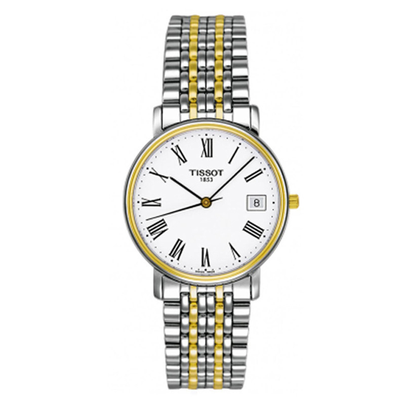 天梭(TISSOT)手表心意系列时尚休闲钢带男士手表T52.2.481.13