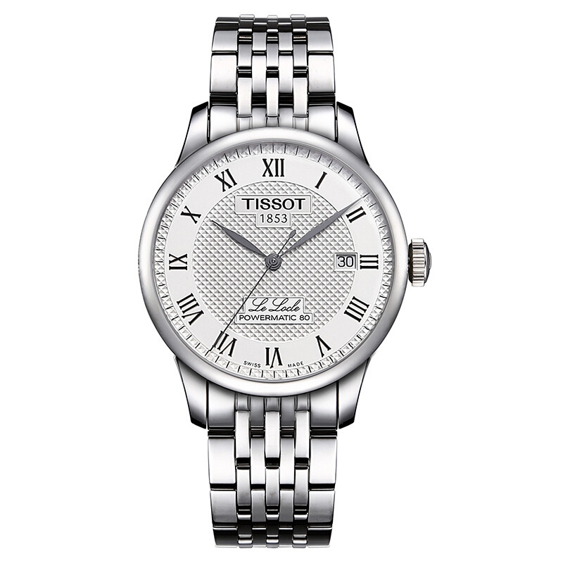 天梭(TISSOT)手表 力洛克系列机械表钢带皮带男士腕表新款T006.407.11.033.00