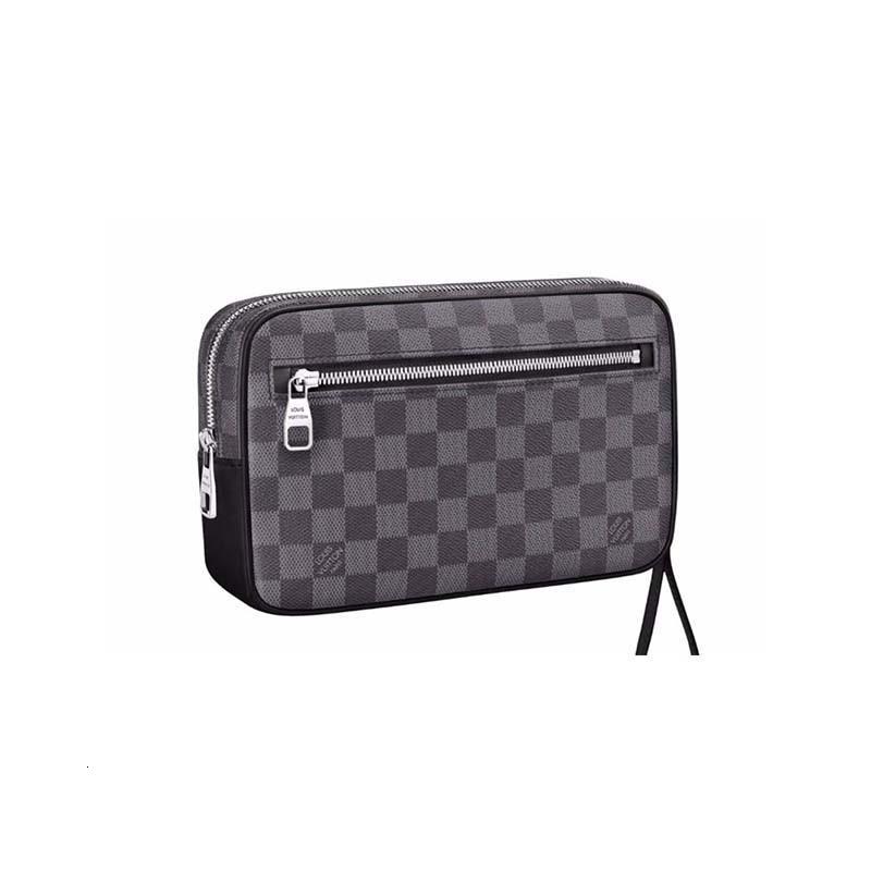 lv路易威登(louis vuitton)18新款lv男士欧美时尚帆布手拿包lv男包 n4