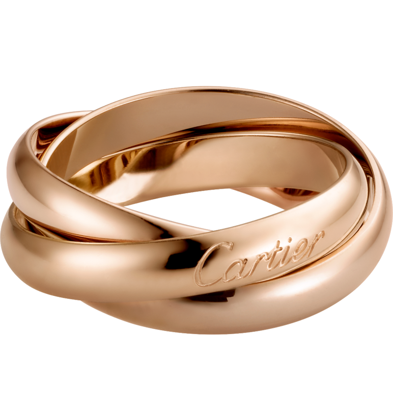 cartier卡地亚 欧洲直邮 女士新款18k玫瑰金经典款戒指b4218700