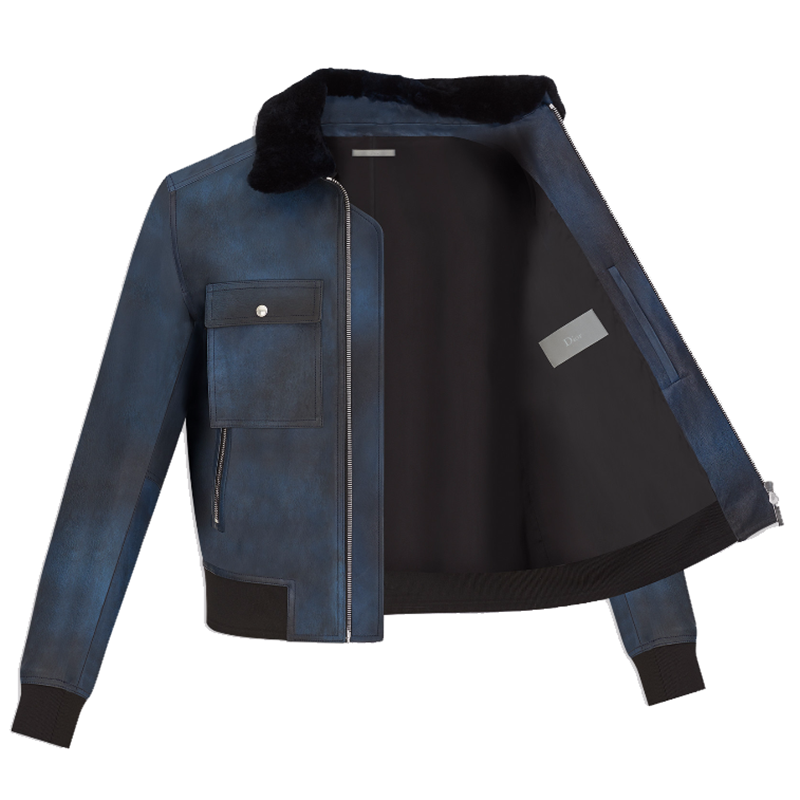 dior迪奥 欧洲直邮 奢侈品迪奥男装 男士外套长袖羊羔时尚外套863l42