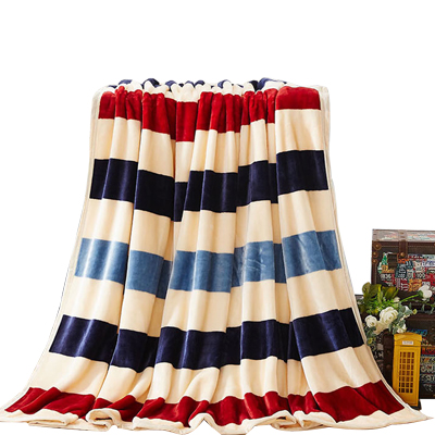 吉祥三宝家纺法兰绒毛毯---时尚条格 150×200cm 花色