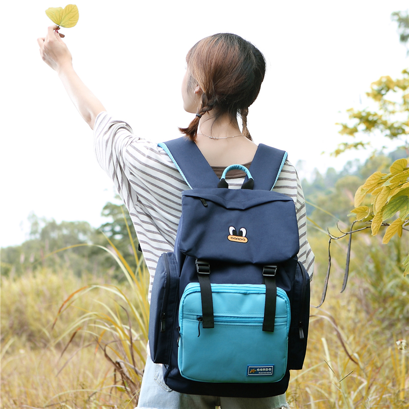 双肩包女初高中学生书包女学院风百搭校园背包韩版潮大容量电脑包