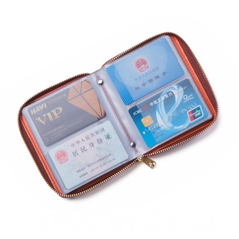 卡包男女式多卡位 大容量 韩版拉链多功能卡片包 驾驶证包 40卡位