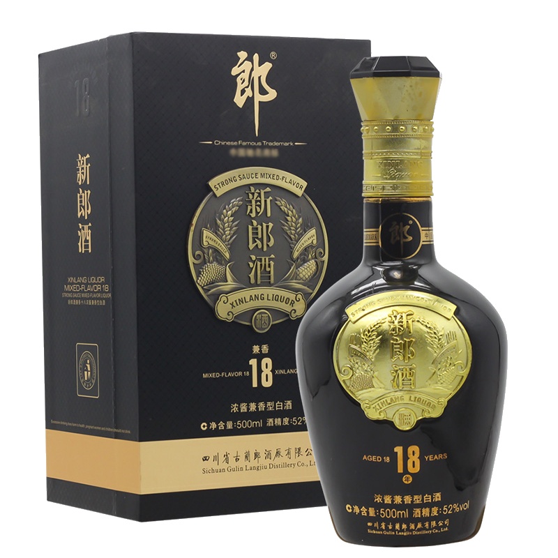 【2012年】郎酒 新郎酒18/十八 52度500ml 浓酱兼香型白酒 大气送礼品 特惠单瓶盒装