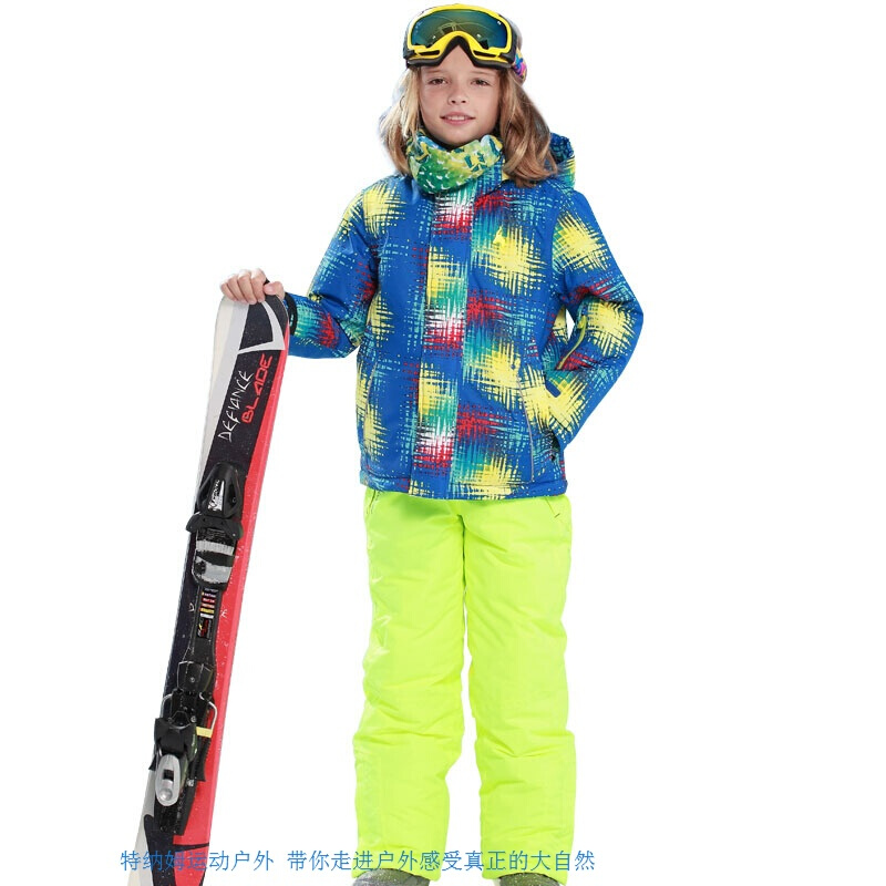 防水透气保暖儿童滑雪服套装男童