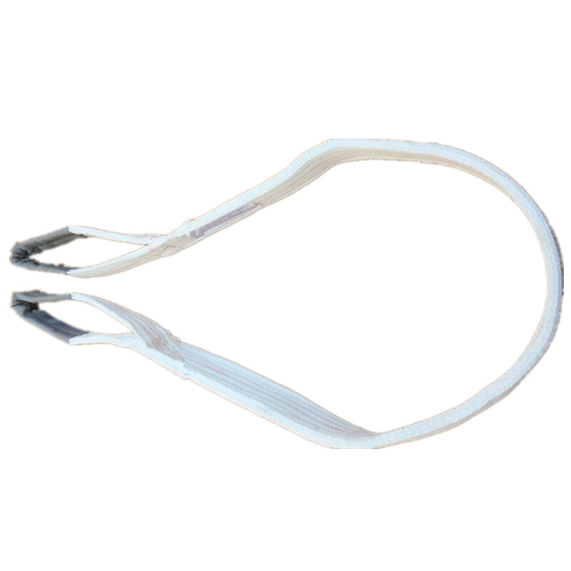 工业用白色吊装带起重帆布带双扣吊车吊带拖车绳2/3/5吨10T1-10米