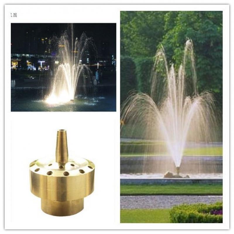 全铜4分6分1寸层花喷头铜花柱水景景观喷泉设备广场泳池酒店喷头