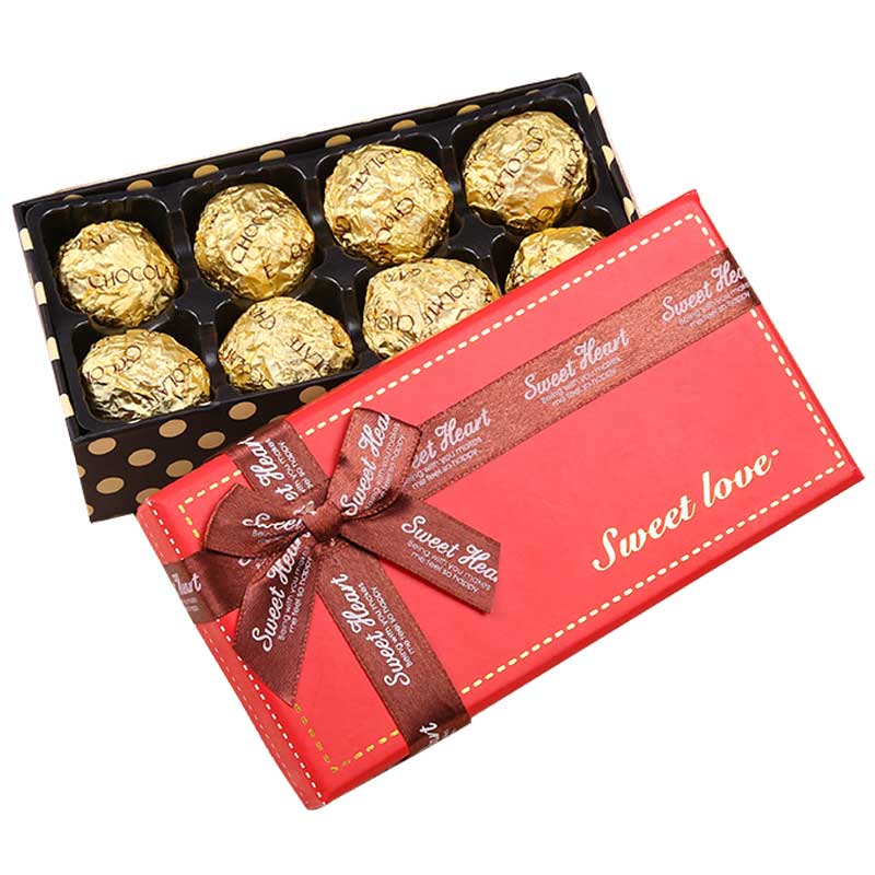 夹心果仁巧克力 礼盒装 情人节送女朋友表白礼物零食生日礼品