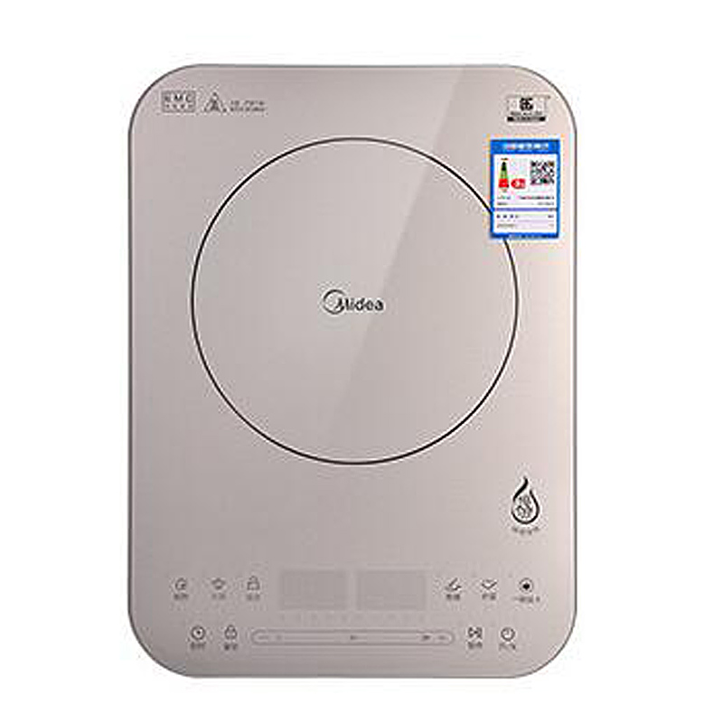 美的（Midea）电磁炉C21-QH2135纤薄设计十档滑控火力多功能家用一键炒菜烧水