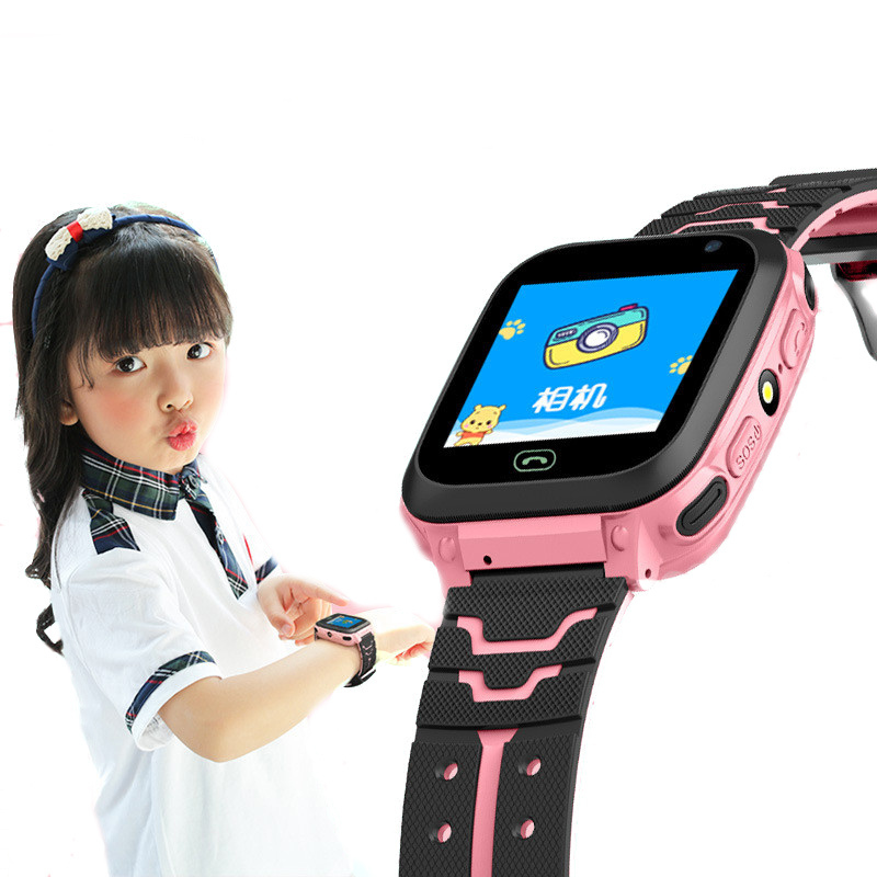 GIAUSA F1儿童电话手表多功能智能手表学生小孩定位可爱男孩女孩手表IOS;Android400毫安1.44INC
