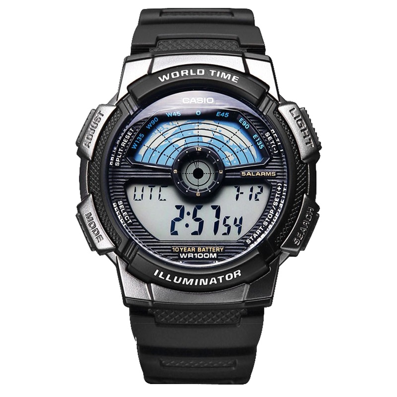 卡西欧(casio)男表 运动系列多功能户外防水男士手表时尚学生电子表