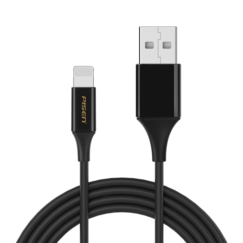 品胜（PISEN）Lightning抗折断充电数据线 苹果iPhoneXs xr 8 7 6 5 mini 黑色1米