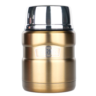 【膳魔师旗舰店】膳魔师高真空不锈钢食物罐 SK-3000 GL 470ML 土豪金 焖烧罐 辅食罐 健康环保