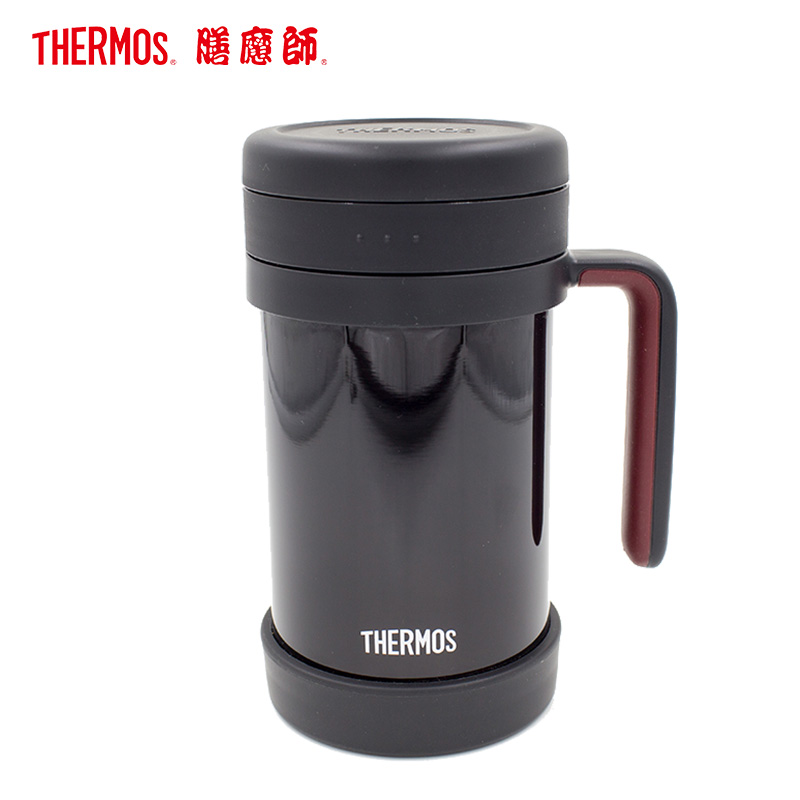 【防伪保真 正品保障】（自带茶漏，办公室精品）膳魔师保温杯TCMF-500 BK 黑色 500ML 成熟稳重 商务精品