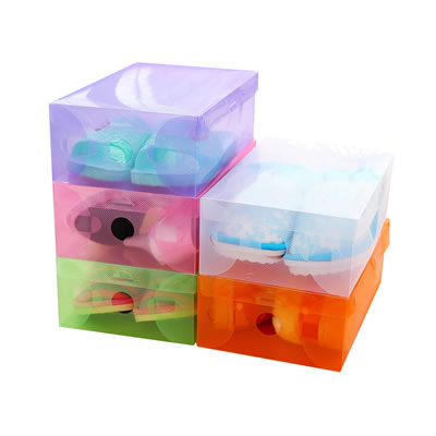 【单个装】透明鞋子收纳盒整理箱简易的家用防尘神器塑料抽屉式鞋盒子