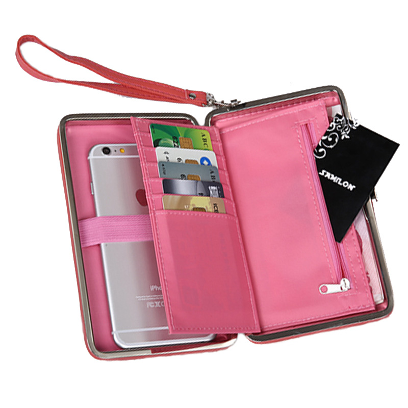 新款女士手机盒钱包卡通动漫印花女式长款饭盒手机包大号 HS 062手机盒 Global Freeman 短款 女钱包
