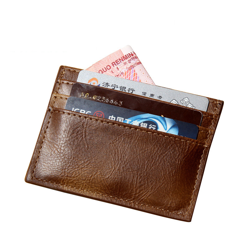 [2件起售]男士卡包驾驶证皮套多卡位女式小卡夹银行卡HS 176双面卡钱包通用 皮具套装 男Global Freeman