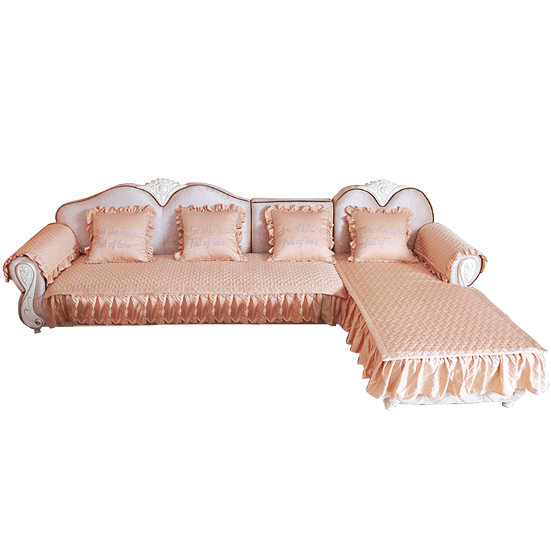 皇室家居 坐垫 沙发垫四季通用防滑布艺简约现代加厚面料家用套装 安居沙发垫