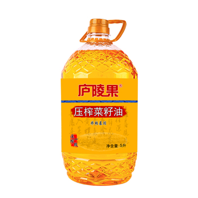 庐陵果 压榨一级菜籽油 非转基因 5L家庭装