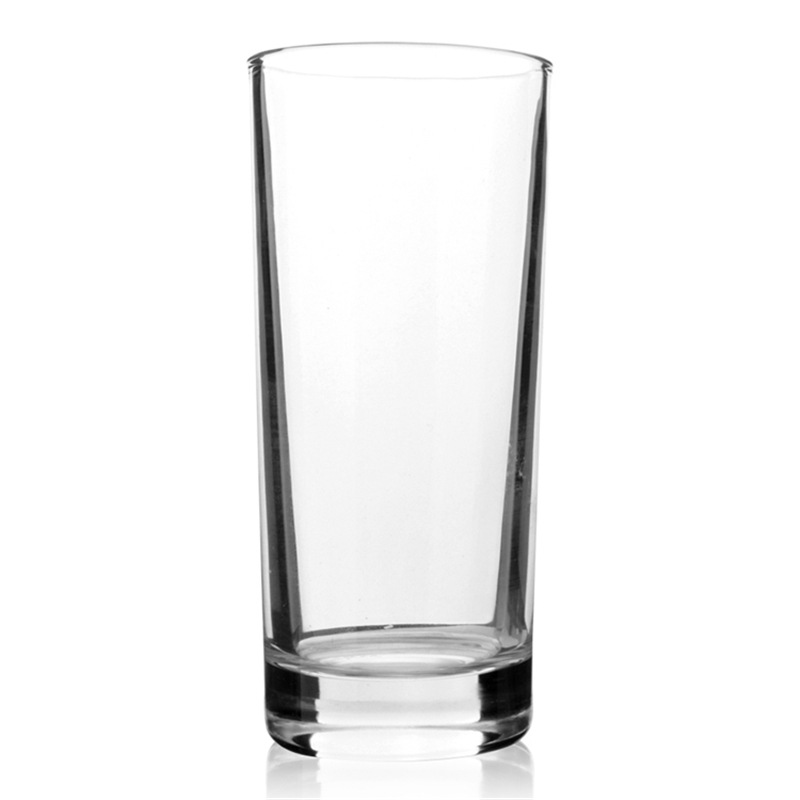 奕辰 玻璃杯子家用无盖喝水杯茶杯牛奶杯果汁杯透明耐热 6只装