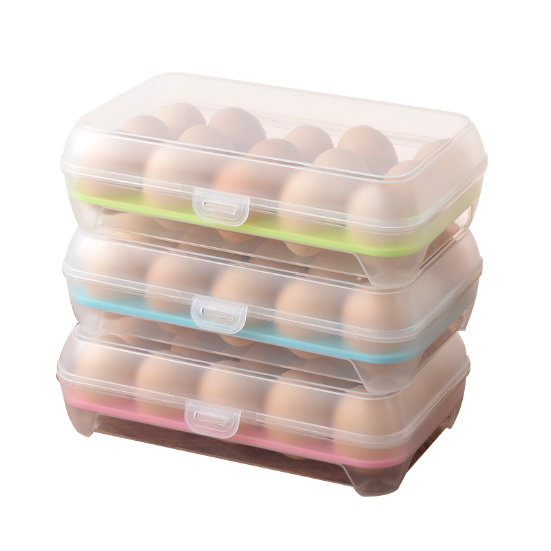 奕辰 鸡蛋收纳盒厨房冰箱鸡蛋保鲜盒蛋托野餐便携鸡蛋格