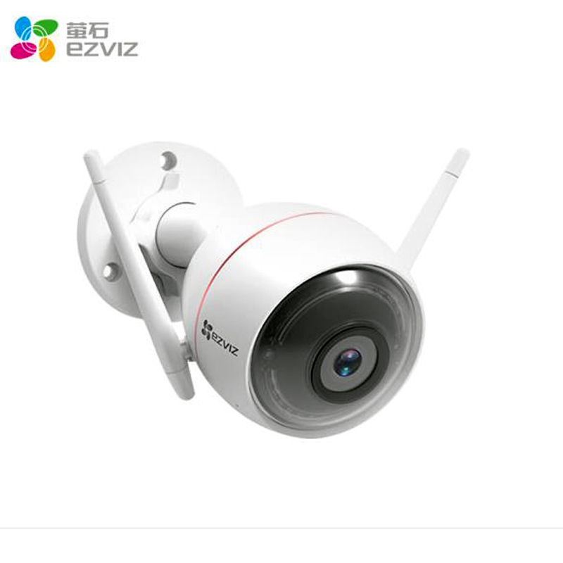 海康威视萤石C3W 室外无线网络监控器套装摄像头家用wifi夜视手机 720P 含32G卡