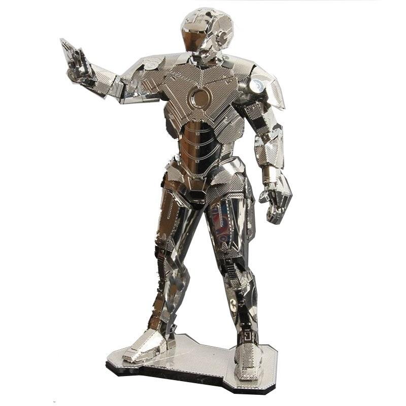新品包邮 金属拼图DIY拼装模型3D立体 IRON MAN钢铁侠摆件玩具