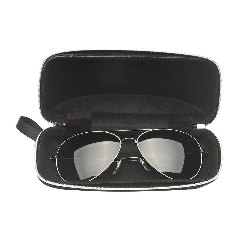 皮质拉链太阳眼镜盒太阳镜收纳盒近视眼睛盒韩版墨镜盒